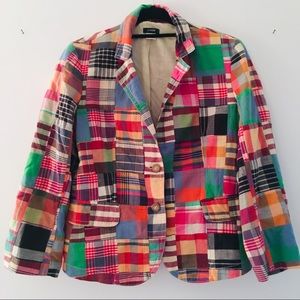 Colorful Plaid/Patchwork Blazer